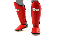 Защита голени Fairtex SP5 red XL